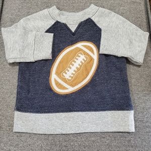 Gymboree pull-over football sweatshirt NWOT baby boy size 6-12 months